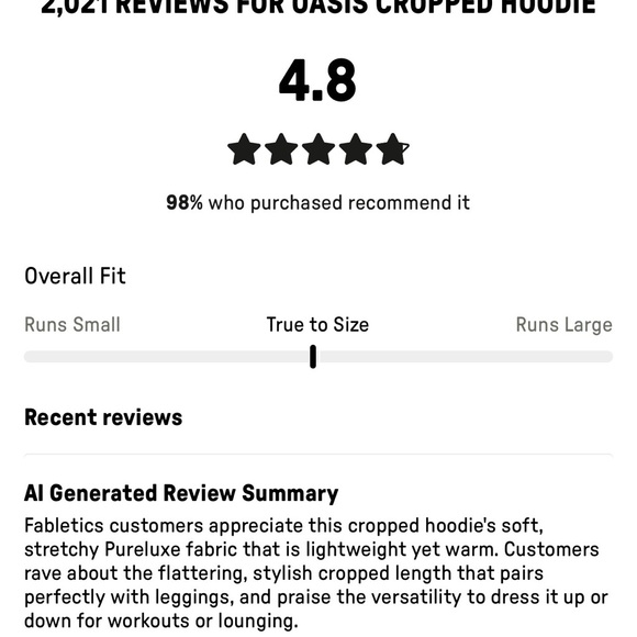 Fabletics Oasis Cropped Hoodie - Picture 5 of 5